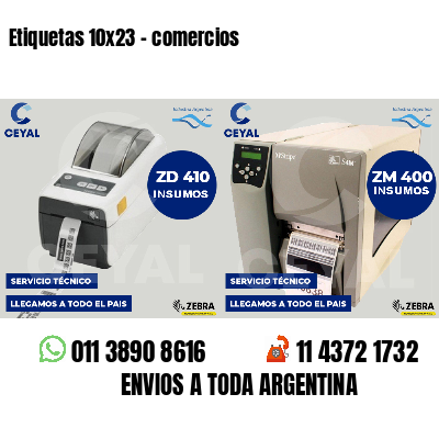 Etiquetas 10x23 - comercios