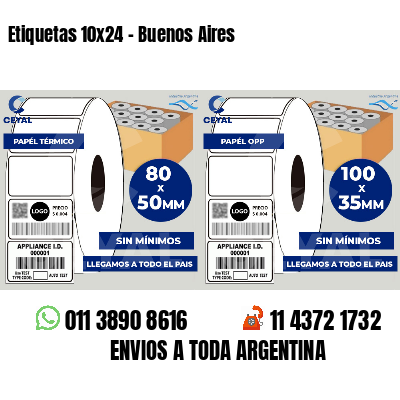 Etiquetas 10x24 - Buenos Aires