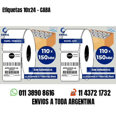 Etiquetas 10x24 - CABA