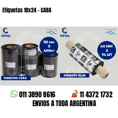 Etiquetas 10x24 - CABA