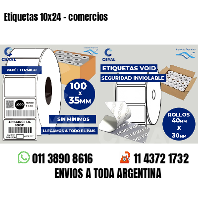 Etiquetas 10x24 - comercios