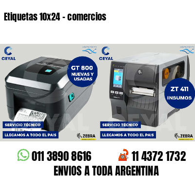 Etiquetas 10x24 - comercios