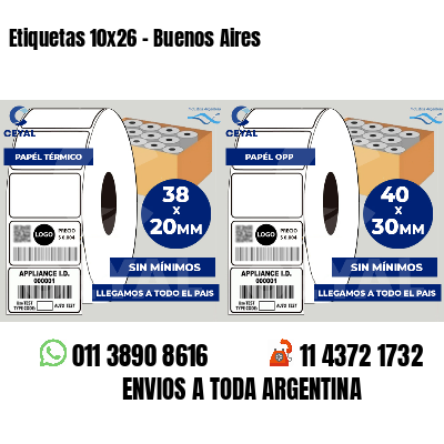 Etiquetas 10x26 - Buenos Aires