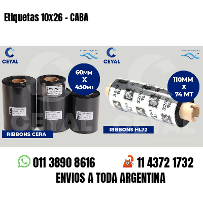 Etiquetas 10x26 - CABA