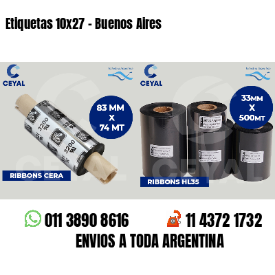 Etiquetas 10x27 - Buenos Aires