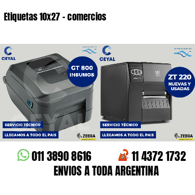 Etiquetas 10x27 - comercios