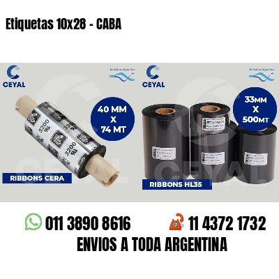 Etiquetas 10x28 - CABA