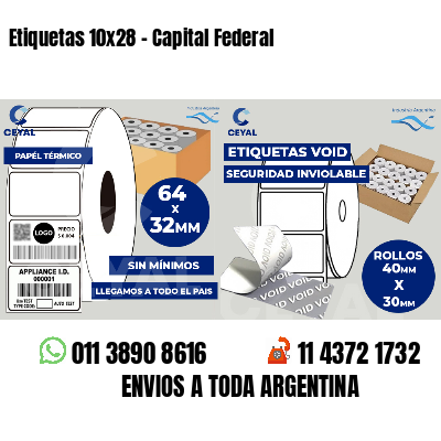 Etiquetas 10x28 - Capital Federal