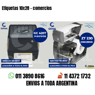 Etiquetas 10x28 - comercios