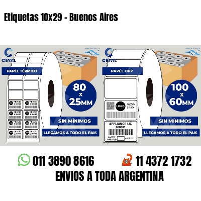 Etiquetas 10x29 - Buenos Aires