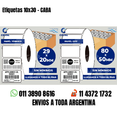 Etiquetas 10x30 - CABA