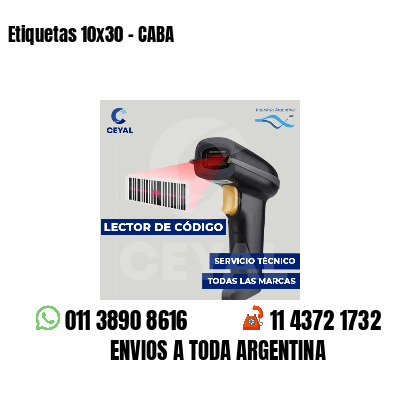 Etiquetas 10x30 - CABA