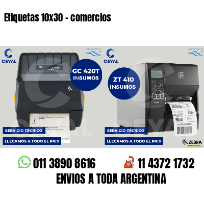 Etiquetas 10x30 - comercios