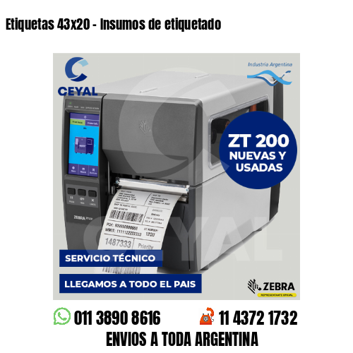 Etiquetas 43×20 – Insumos de etiquetado