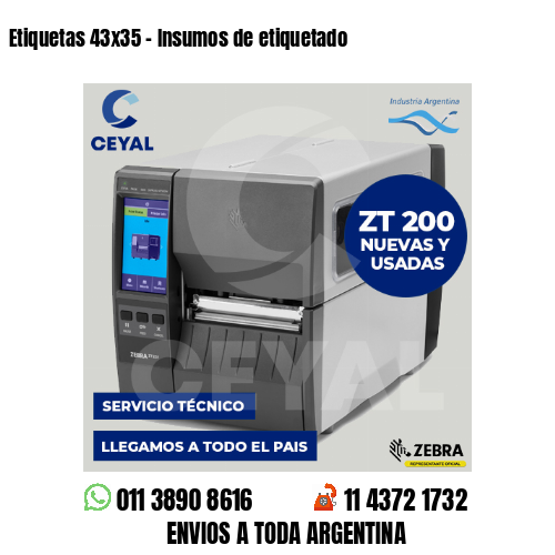 Etiquetas 43×35 – Insumos de etiquetado