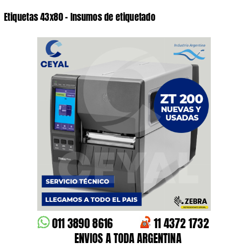 Etiquetas 43×80 – Insumos de etiquetado