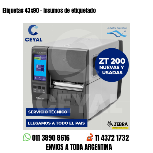 Etiquetas 43×90 – Insumos de etiquetado