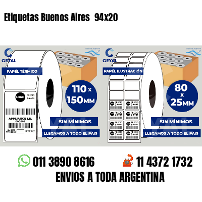 Etiquetas Buenos Aires  94x20