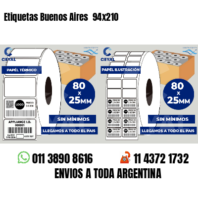 Etiquetas Buenos Aires  94x210