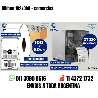 Ribbon 102x300 - comercios