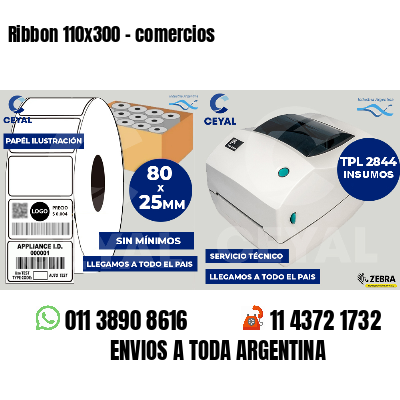 Ribbon 110x300 - comercios