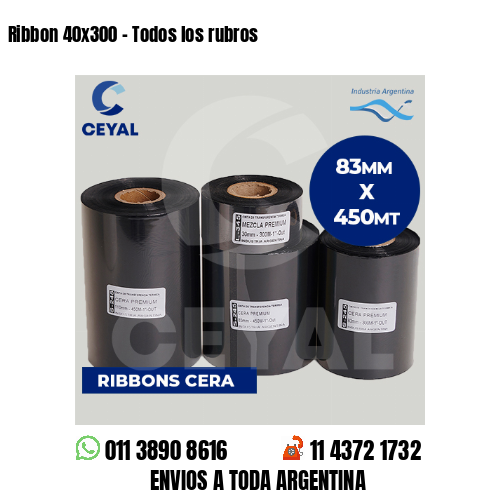 Ribbon 40×300 – Todos los rubros