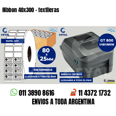 Ribbon 40x300 - textileras