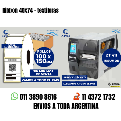 Ribbon 40x74 - textileras