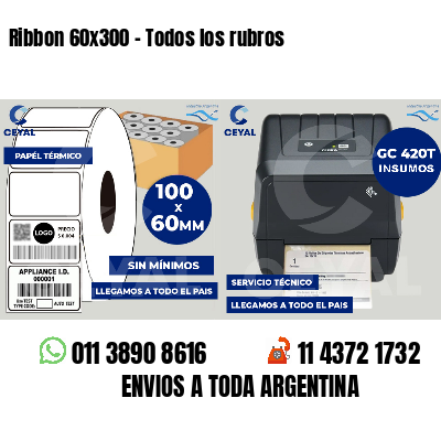 Ribbon 60x300 - Todos los rubros