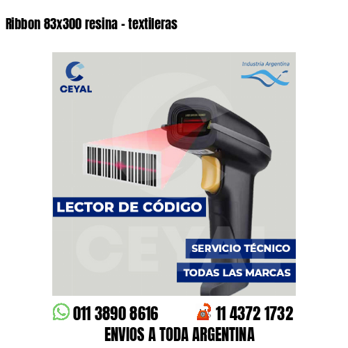 Ribbon 83x300 resina - textileras