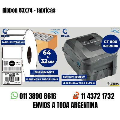 Ribbon 83x74 - fabricas