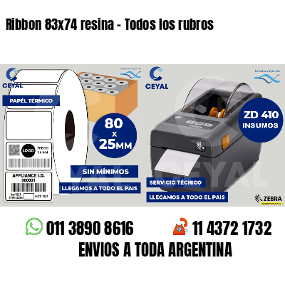 Ribbon 83x74 resina - Todos los rubros