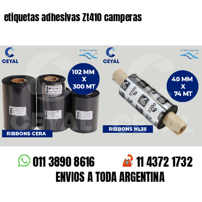 etiquetas adhesivas Zt410 camperas