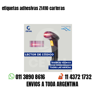 etiquetas adhesivas Zt410 carteras