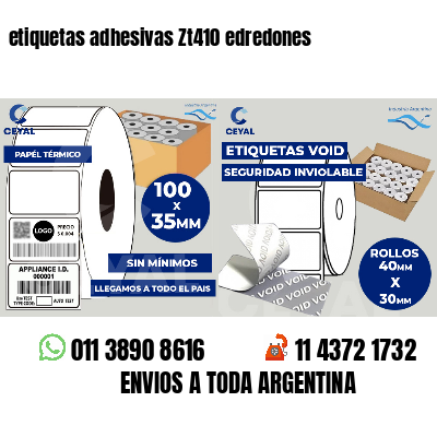 etiquetas adhesivas Zt410 edredones