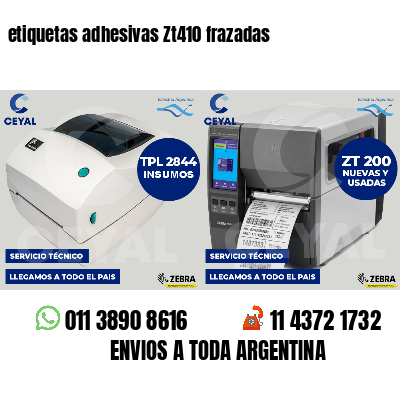 etiquetas adhesivas Zt410 frazadas