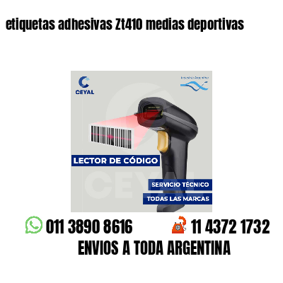 etiquetas adhesivas Zt410 medias deportivas