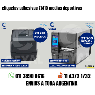 etiquetas adhesivas Zt410 medias deportivas