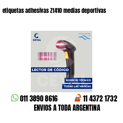 etiquetas adhesivas Zt410 medias deportivas