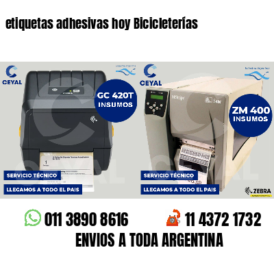 etiquetas adhesivas hoy Bicicleterías