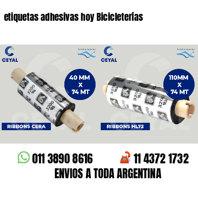 etiquetas adhesivas hoy Bicicleterías