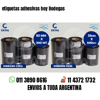 etiquetas adhesivas hoy Bodegas