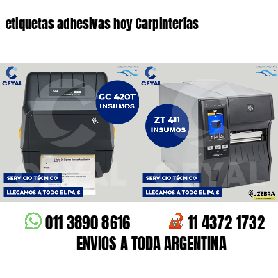 etiquetas adhesivas hoy Carpinterías