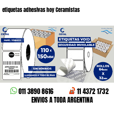 etiquetas adhesivas hoy Ceramistas