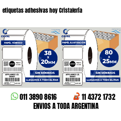 etiquetas adhesivas hoy Cristalería