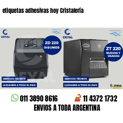 etiquetas adhesivas hoy Cristalería