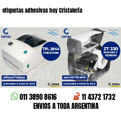 etiquetas adhesivas hoy Cristalería