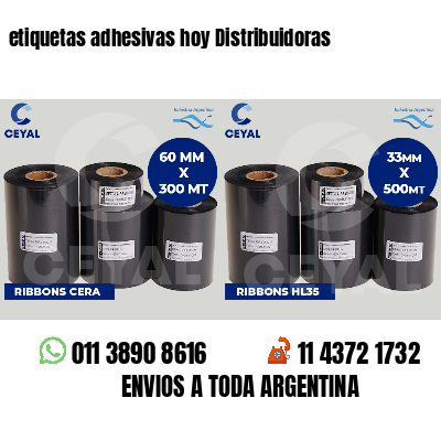 etiquetas adhesivas hoy Distribuidoras