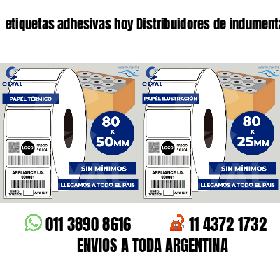 etiquetas adhesivas hoy Distribuidores de indumentaria