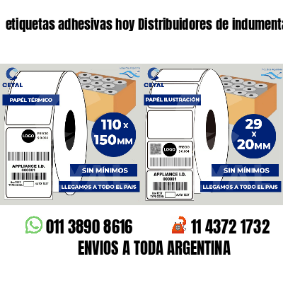 etiquetas adhesivas hoy Distribuidores de indumentaria